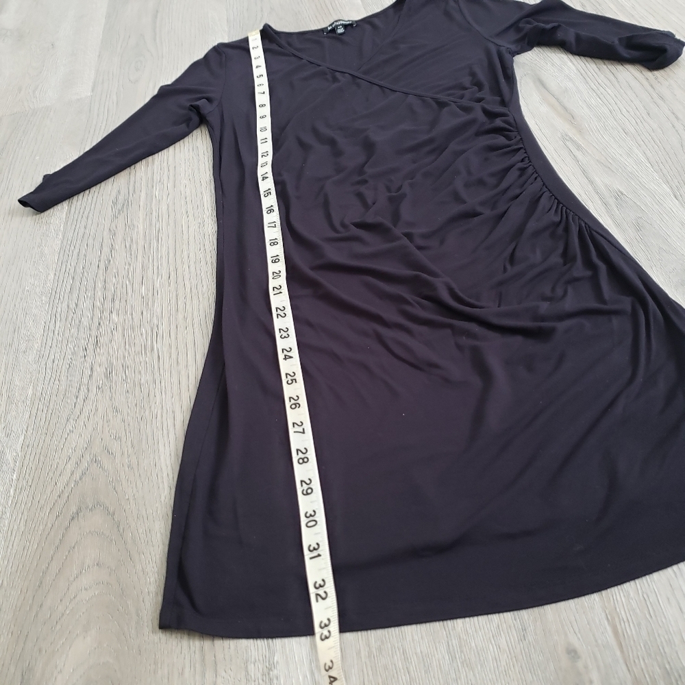 ⭐3/$24⭐ Le Chateau Women's Fitted Rouching Black Dress Size S - Picture 6 of 10